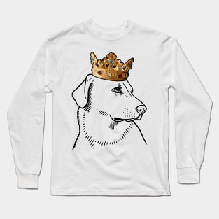 Chinook Dog King Queen Wearing Crown Long Sleeve T-Shirt